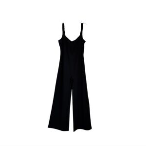 NWT Vilanva One Piece Sweetheart Wide Leg Jumpsuit LARGE Black